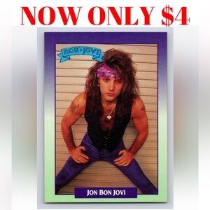 Jon Bon Jovi 1991 Rock Band Music Cards